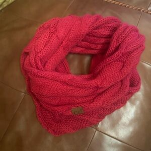 C.C Vibrant Red Knit Scarf